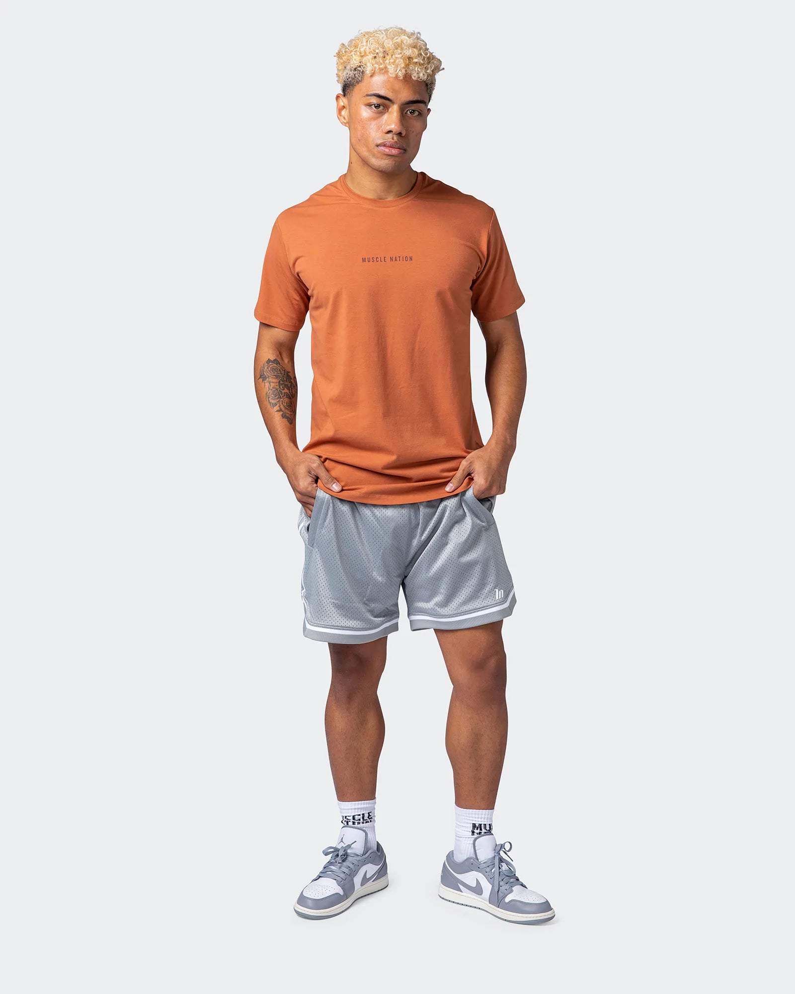 musclenation Shorts 5" Basketball Shorts - Haze