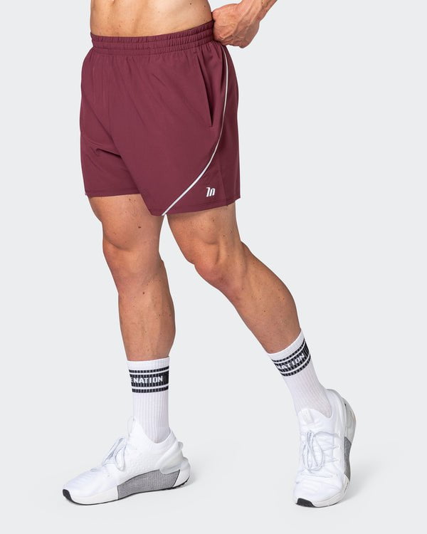 musclenation Shorts Advantage Training Shorts - Wine