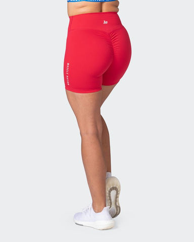 musclenation Shorts Breakpoint Scrunch Bike Shorts - Poppy