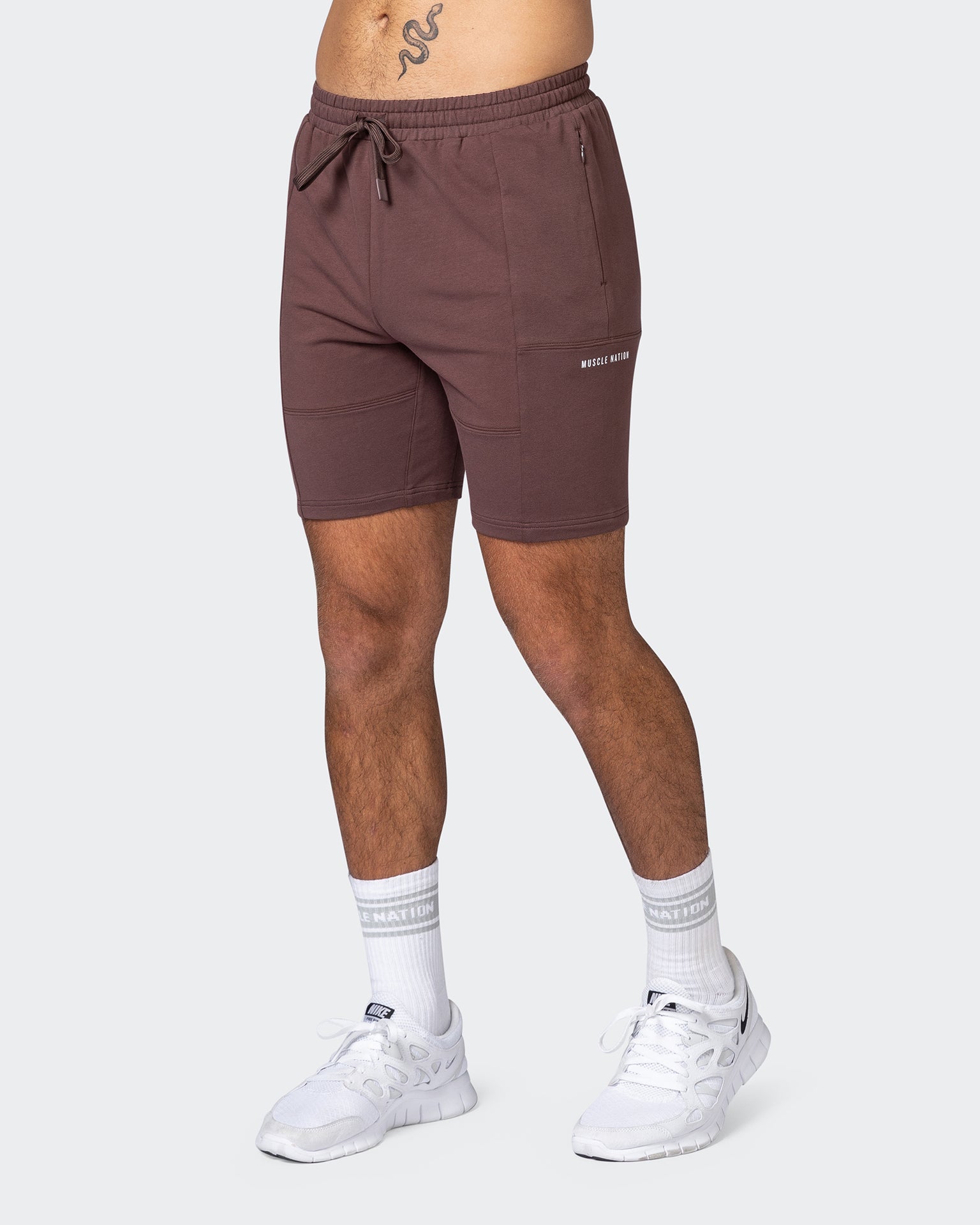 musclenation Shorts Combine Tapered Shorts - Hickory