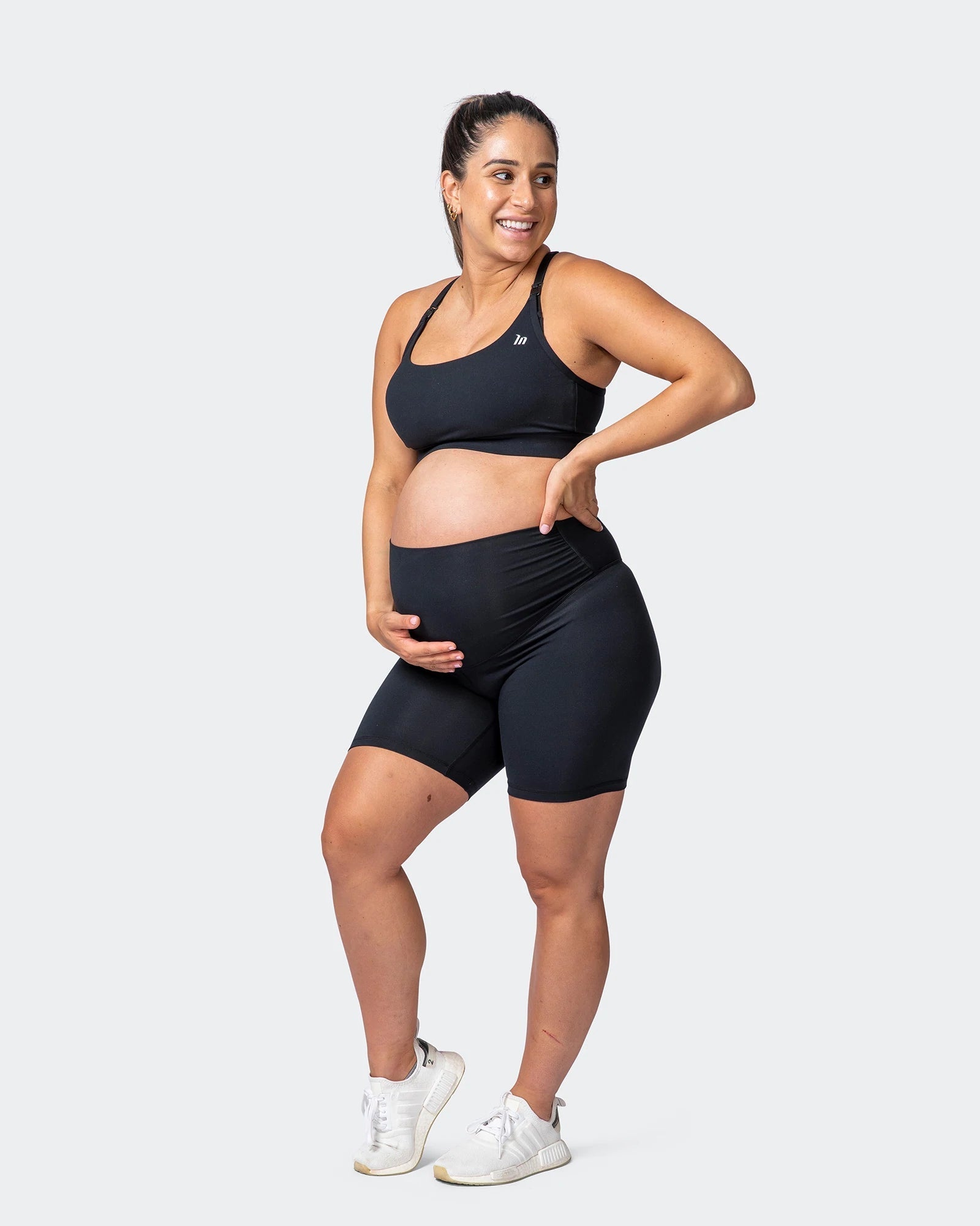 musclenation Shorts MATERNITY EVERYDAY BIKE SHORT Black