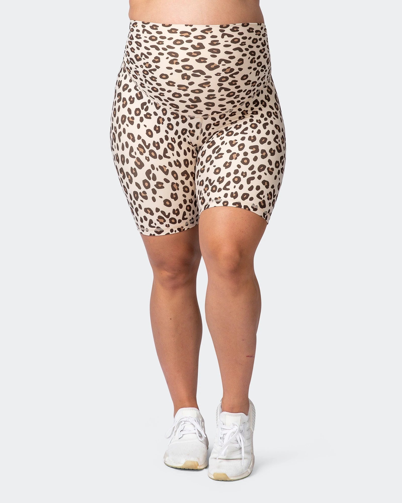 musclenation Shorts MATERNITY EVERYDAY BIKE SHORT Cheetah Print