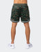 musclenation Shorts Mens 5" Basketball Shorts - Dark Khaki Camo Print