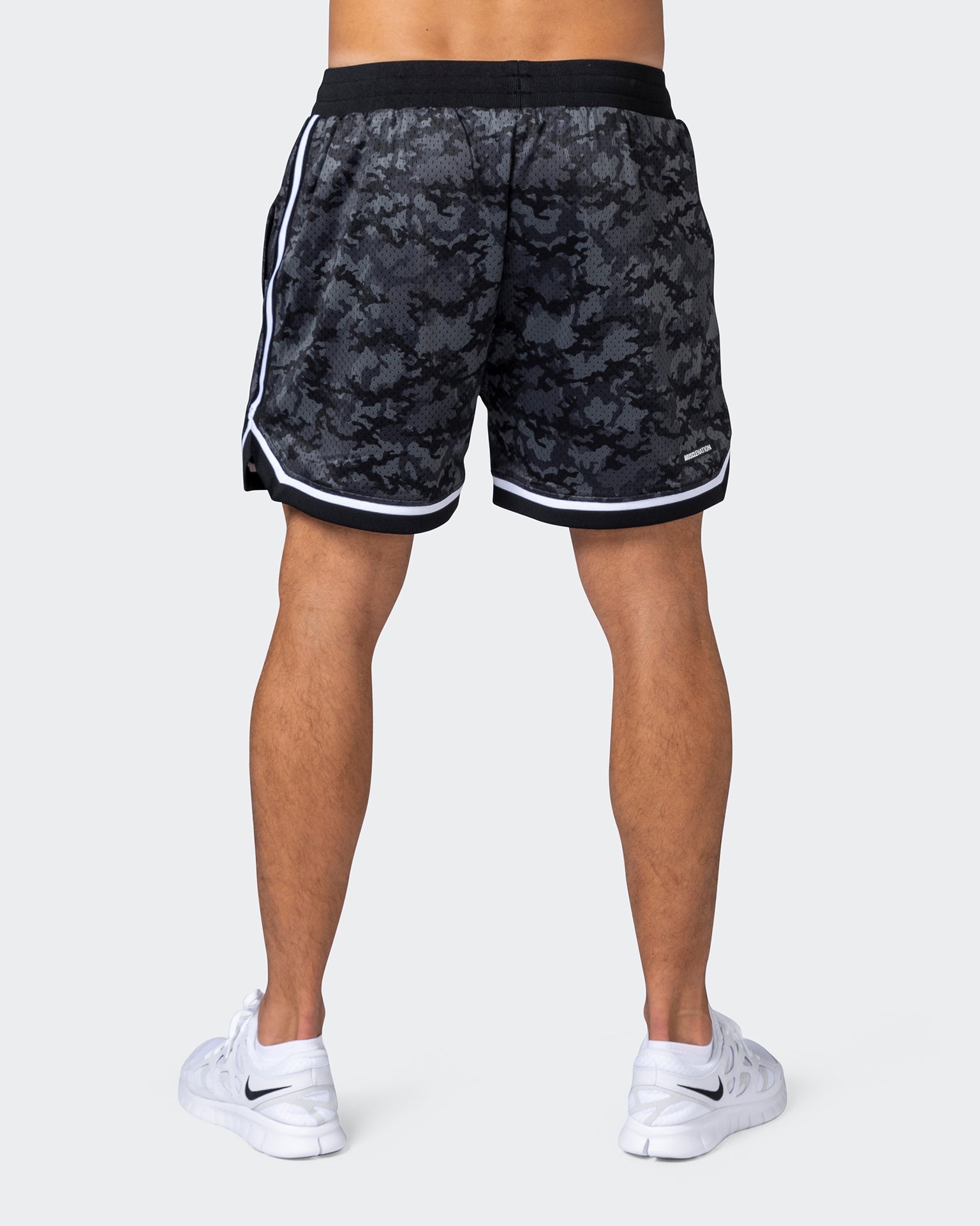 musclenation Shorts Mens 5" Basketball Shorts - Monochrome Camo Print