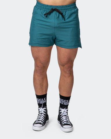 musclenation Shorts MENS ELEVATE ACTIVE SHORTS Deep Teal