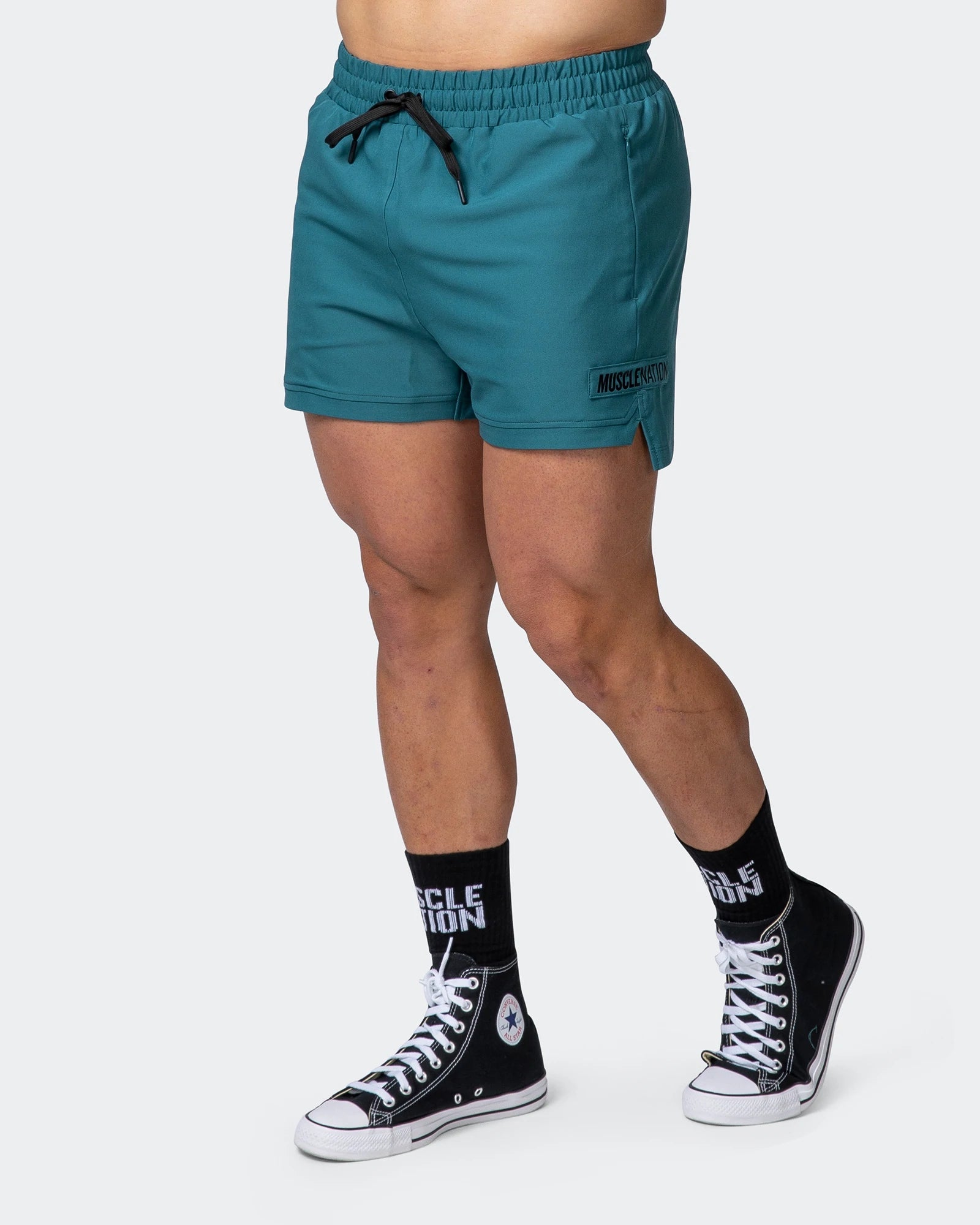 musclenation Shorts MENS ELEVATE ACTIVE SHORTS Deep Teal