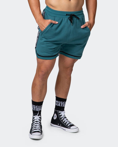 musclenation Shorts MVP 5" BASKETBALL SHORTS Deep Teal