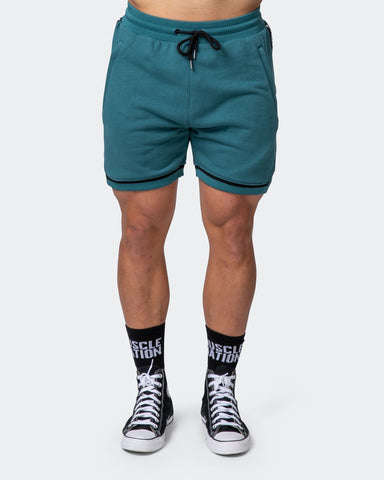 musclenation Shorts MVP 5" BASKETBALL SHORTS Deep Teal