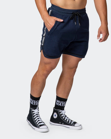 musclenation Shorts MVP 5" BASKETBALL SHORTS Navy
