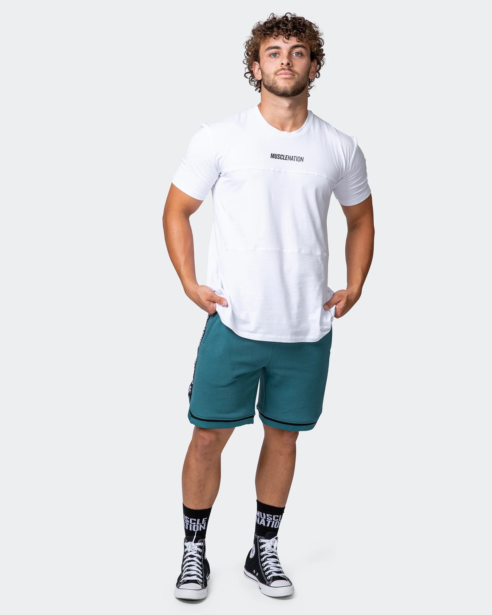 musclenation Shorts MVP 8" BASKETBALL SHORTS Deep Teal