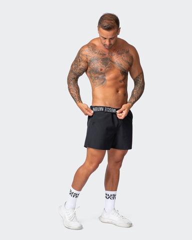 musclenation Shorts New Heights 4" Shorts - Black
