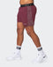 musclenation Shorts Reflective Training Shorts - Wine