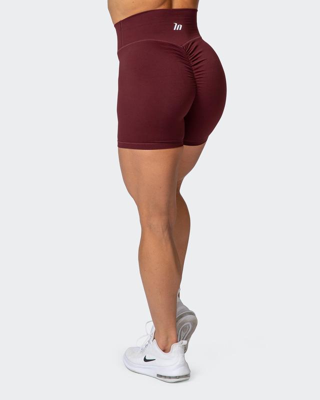 musclenation Shorts SCRUNCH BIKE SHORTS-Merlot