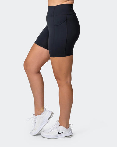 musclenation Shorts SIGNATURE POCKET BIKE SHORTS Black
