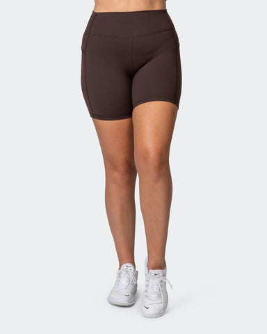 musclenation Shorts SIGNATURE POCKET BIKE SHORTS Cocoa