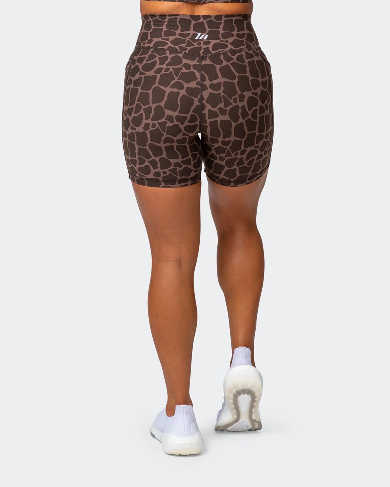musclenation Shorts SIGNATURE POCKET BIKE SHORTS Tonal Giraffe Print
