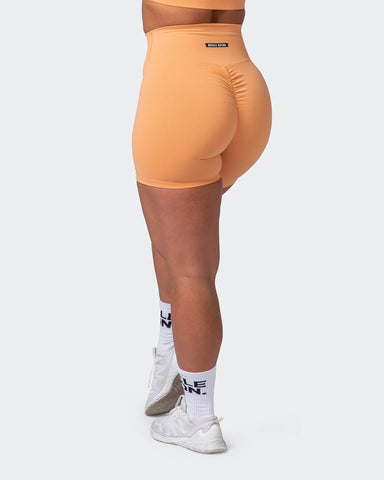 musclenation Shorts Signature Scrunch Bike Shorts Apricot