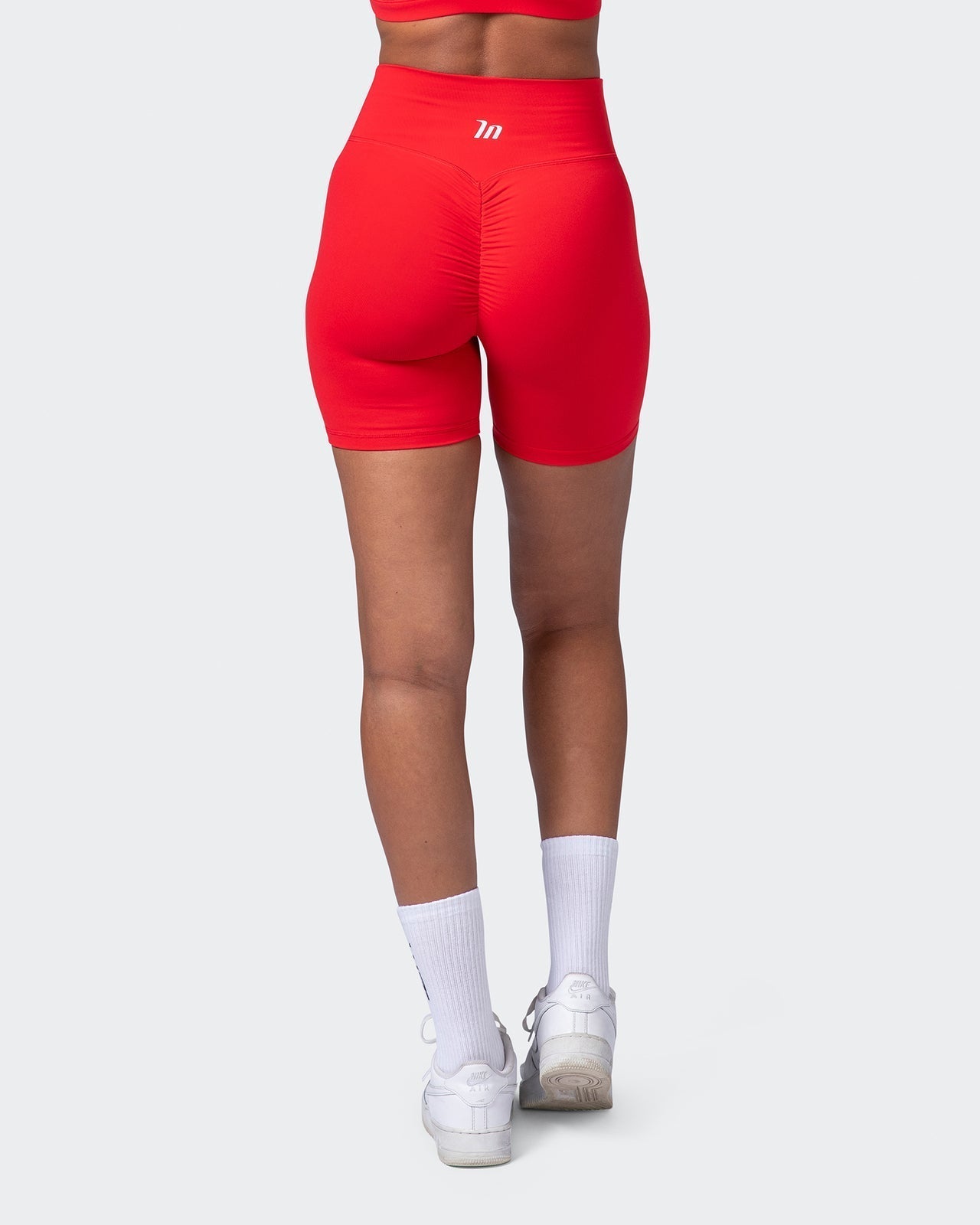 musclenation Shorts Signature Scrunch Bike Shorts-Poppy