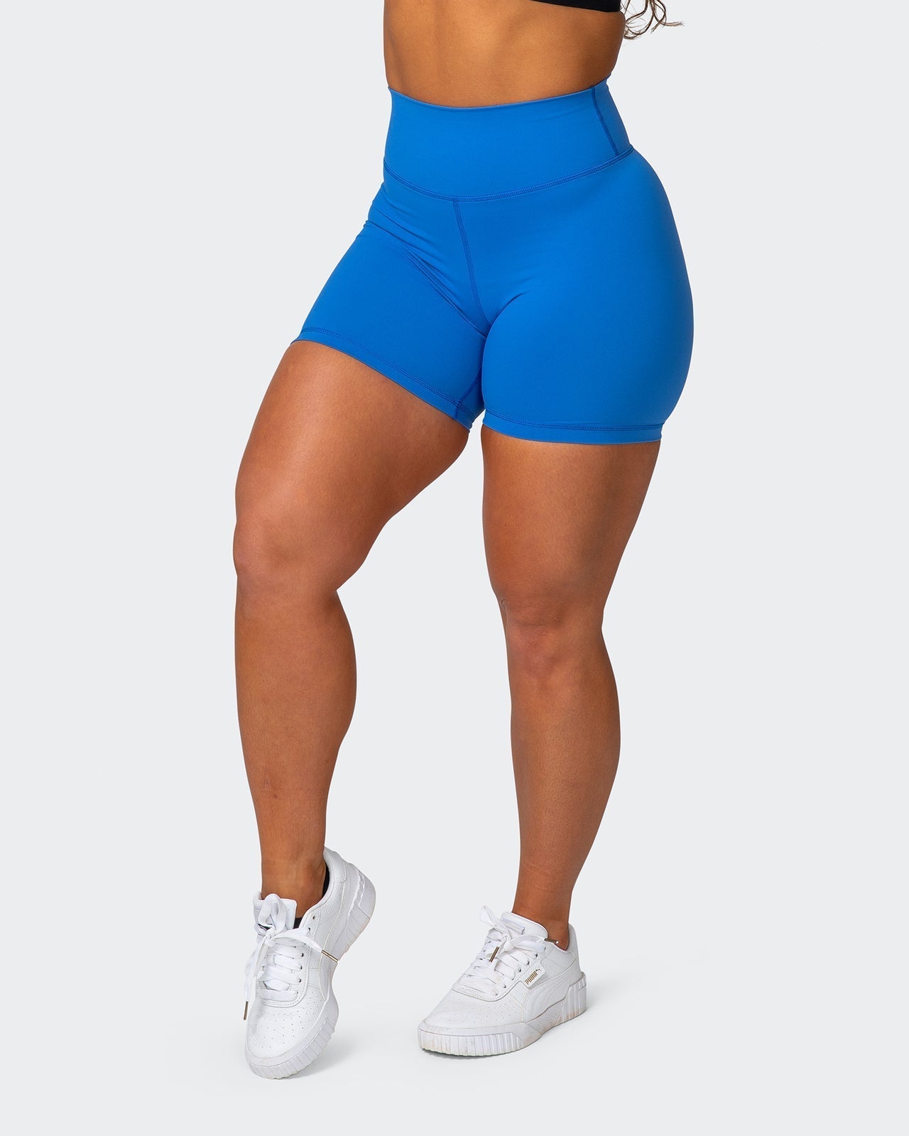 musclenation Shorts Signature Scrunch Bike Shorts - Sonic Blue