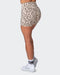 musclenation Shorts Signature Scrunch Midway Shorts - Cheetah Print