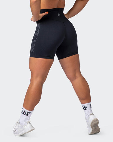 musclenation Shorts Signature Super High Bike Shorts Black