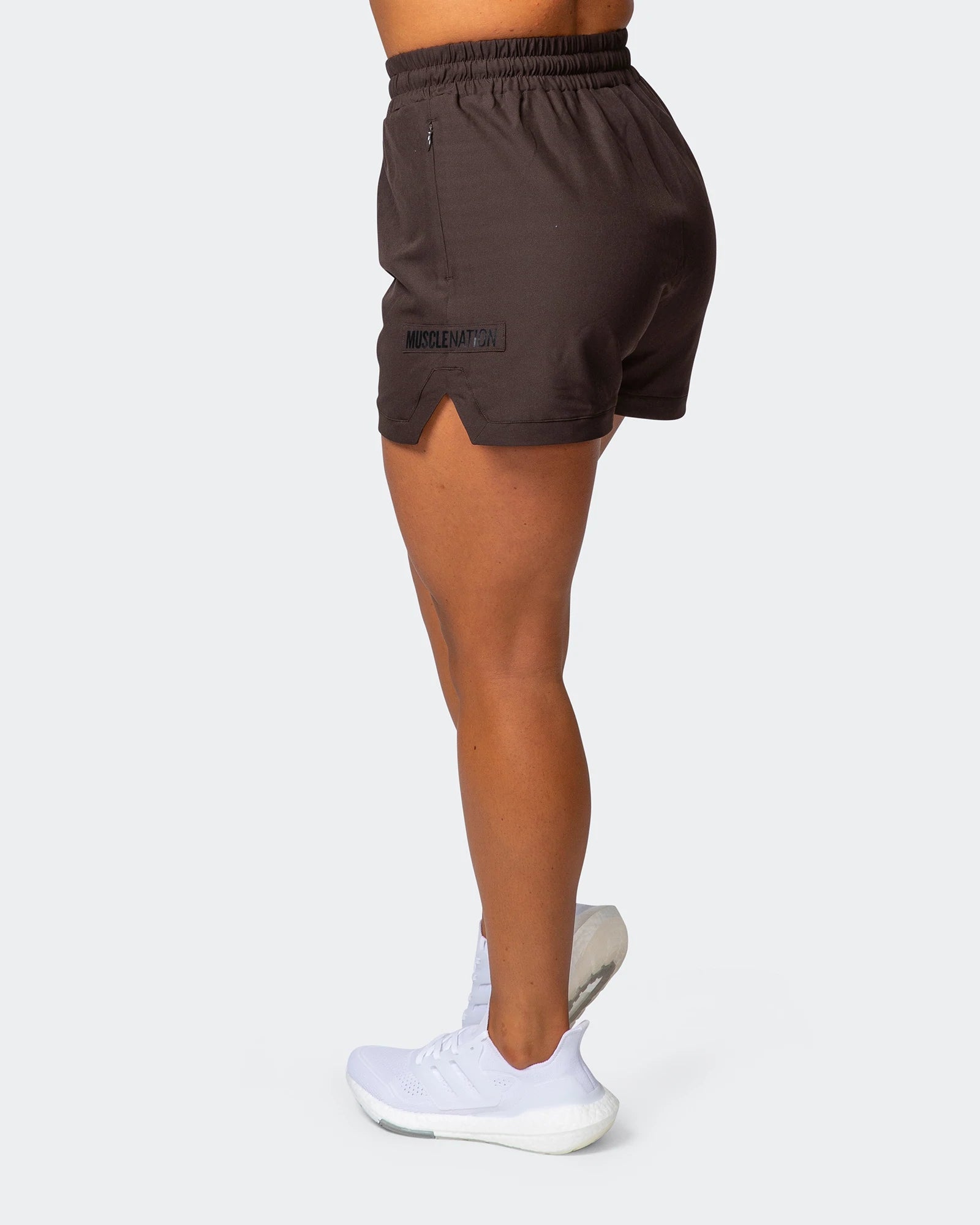 musclenation Shorts WOMENS ELEVATE ACTIVE SHORTS Cocoa