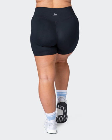 musclenation Shorts Zero Rise Everyday Bike Shorts - Black