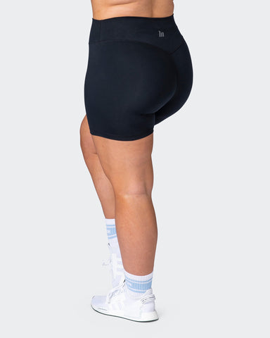 musclenation Shorts Zero Rise Everyday Bike Shorts - Black