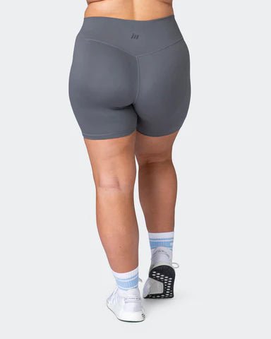 musclenation Shorts Zero Rise Everyday Bike Shorts - Carbon
