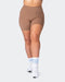 musclenation Shorts Zero Rise Everyday Bike Shorts - Chocolate Malt