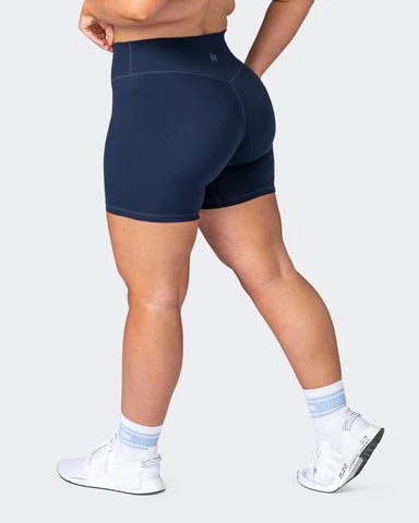 musclenation Shorts Zero Rise Everyday Bike Shorts - Navy
