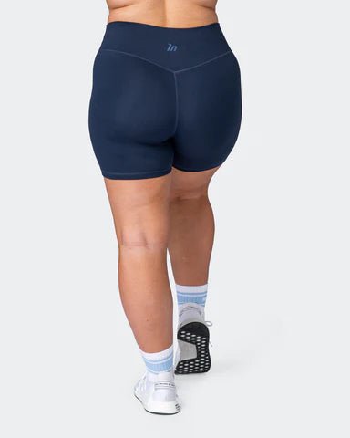 musclenation Shorts Zero Rise Everyday Bike Shorts - Navy