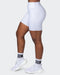 musclenation Shorts Zero Rise Everyday Bike Shorts - White Grey Marl