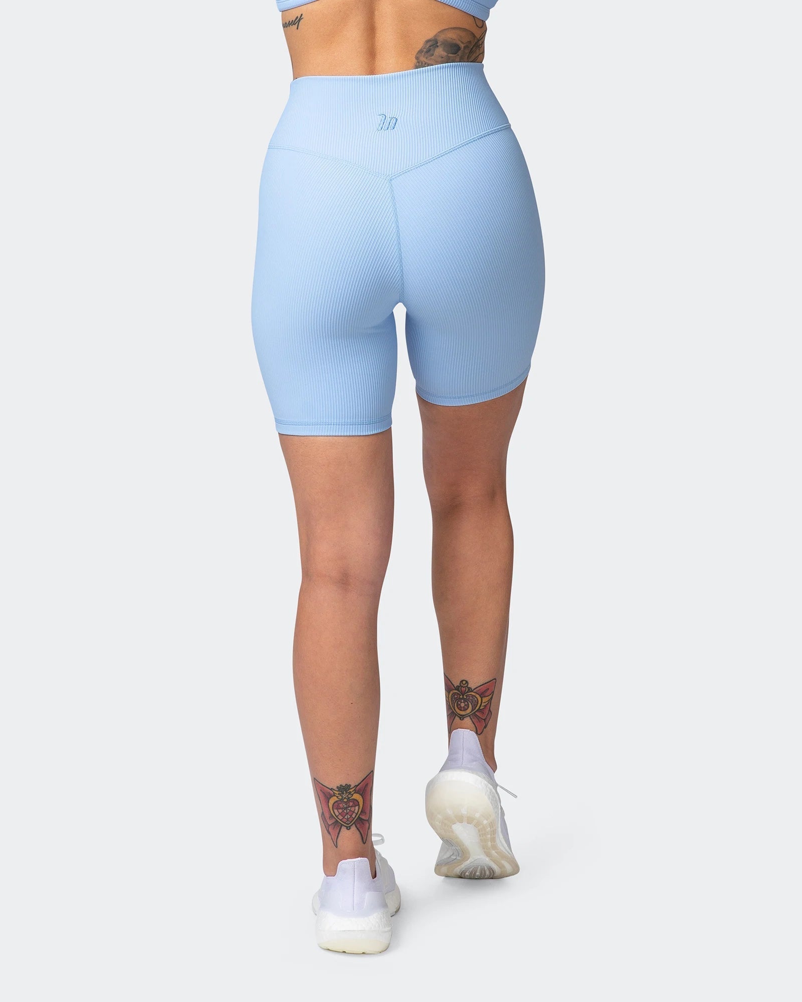 musclenation Shorts ZERO RISE RIB BIKE SHORTS Periwinkle