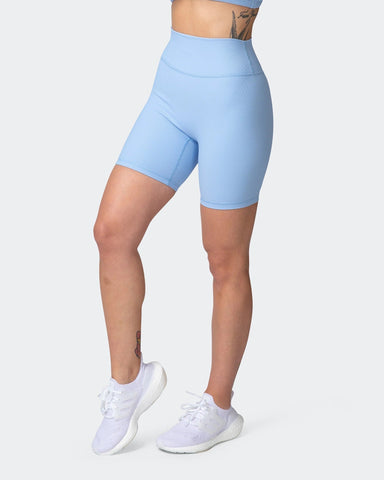 musclenation Shorts ZERO RISE RIB BIKE SHORTS Periwinkle