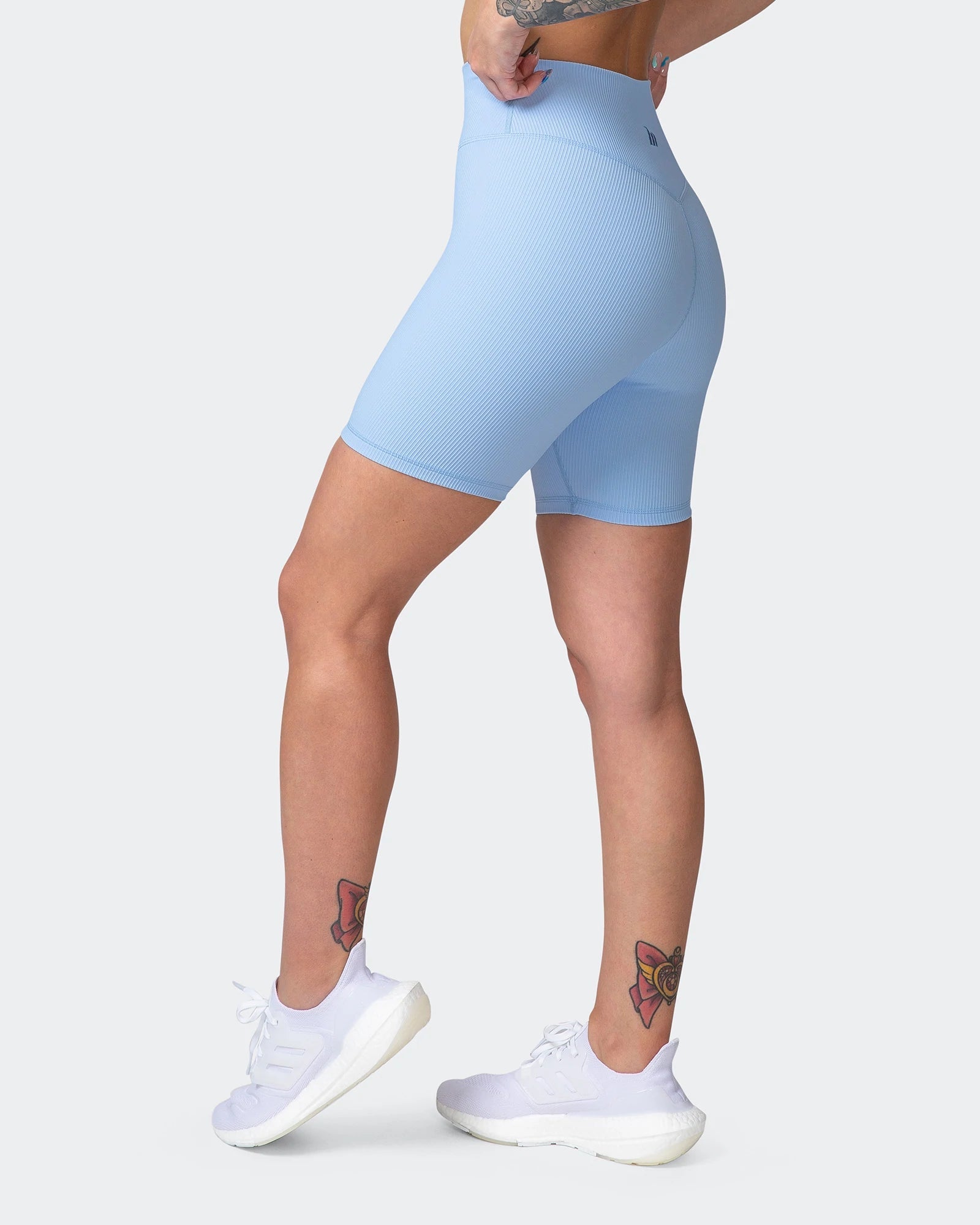 musclenation Shorts ZERO RISE RIB BIKE SHORTS Periwinkle