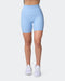 musclenation Shorts ZERO RISE RIB BIKE SHORTS Periwinkle