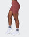 musclenation Shorts Zero Rise Rib Midway Shorts - Maple