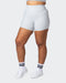musclenation Shorts Zero Rise Rib Midway Shorts - Quiet Grey