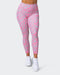 musclenation SIGNATURE SCRUNCH 7/8 LEGGINGS Cotton Candy Cheetah Print