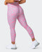 musclenation SIGNATURE SCRUNCH 7/8 LEGGINGS Cotton Candy Cheetah Print
