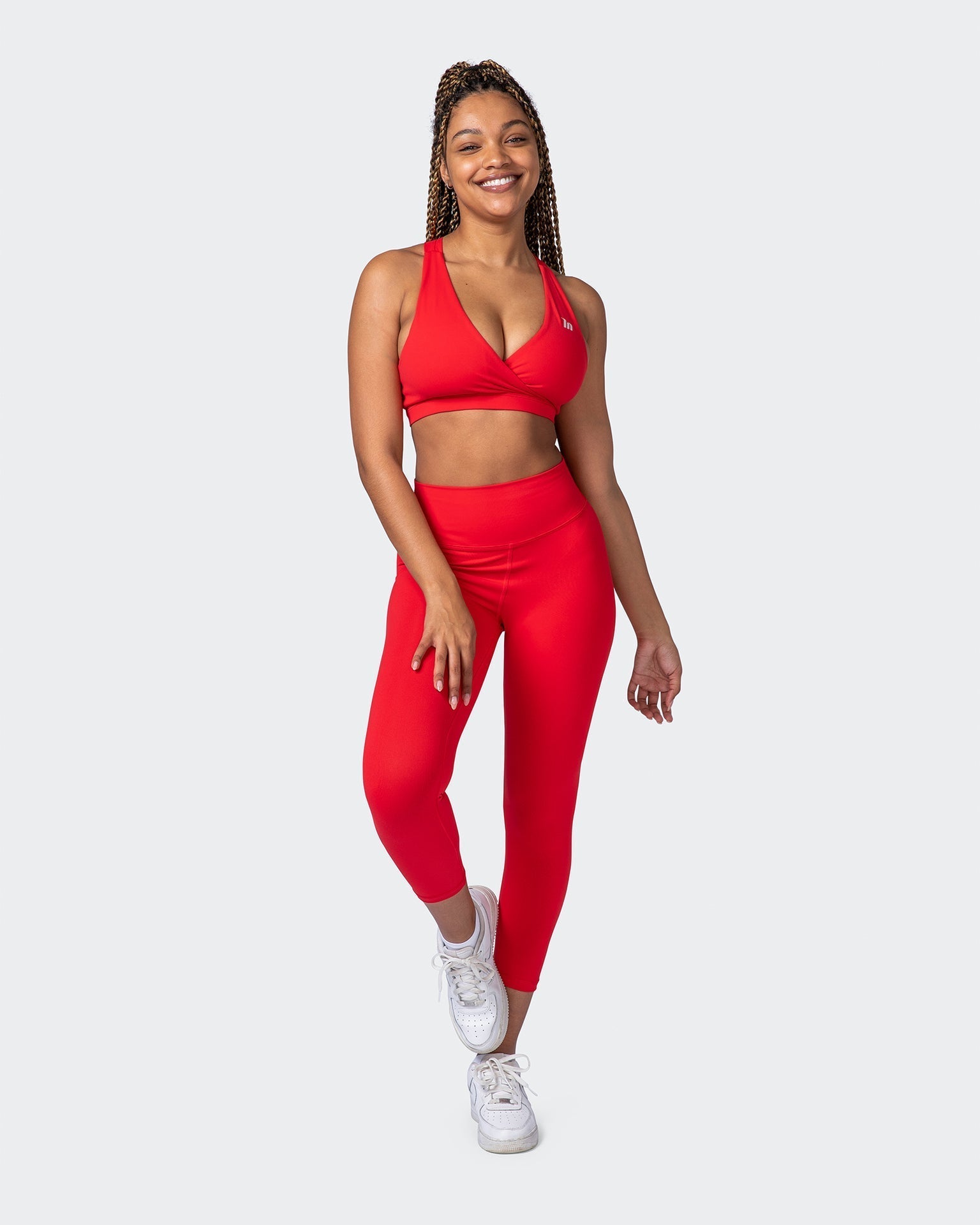 musclenation Signature Scrunch 7/8 Leggings -Poppy