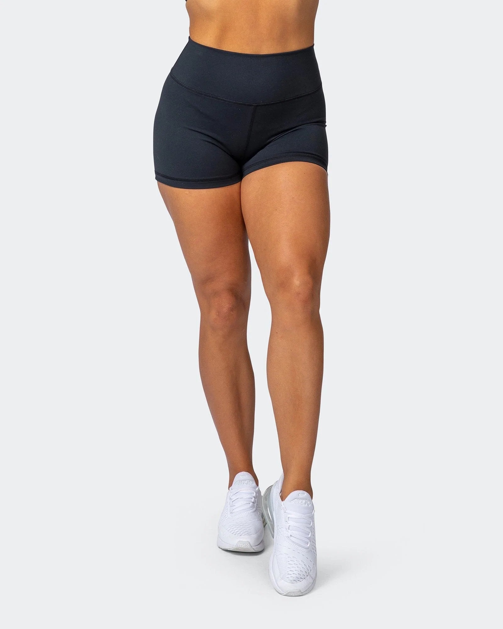 musclenation Signature Scrunch Booty Shorts-Black