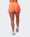 musclenation SIGNATURE SCRUNCH TIE UP BOOTY SHORTS Citrus