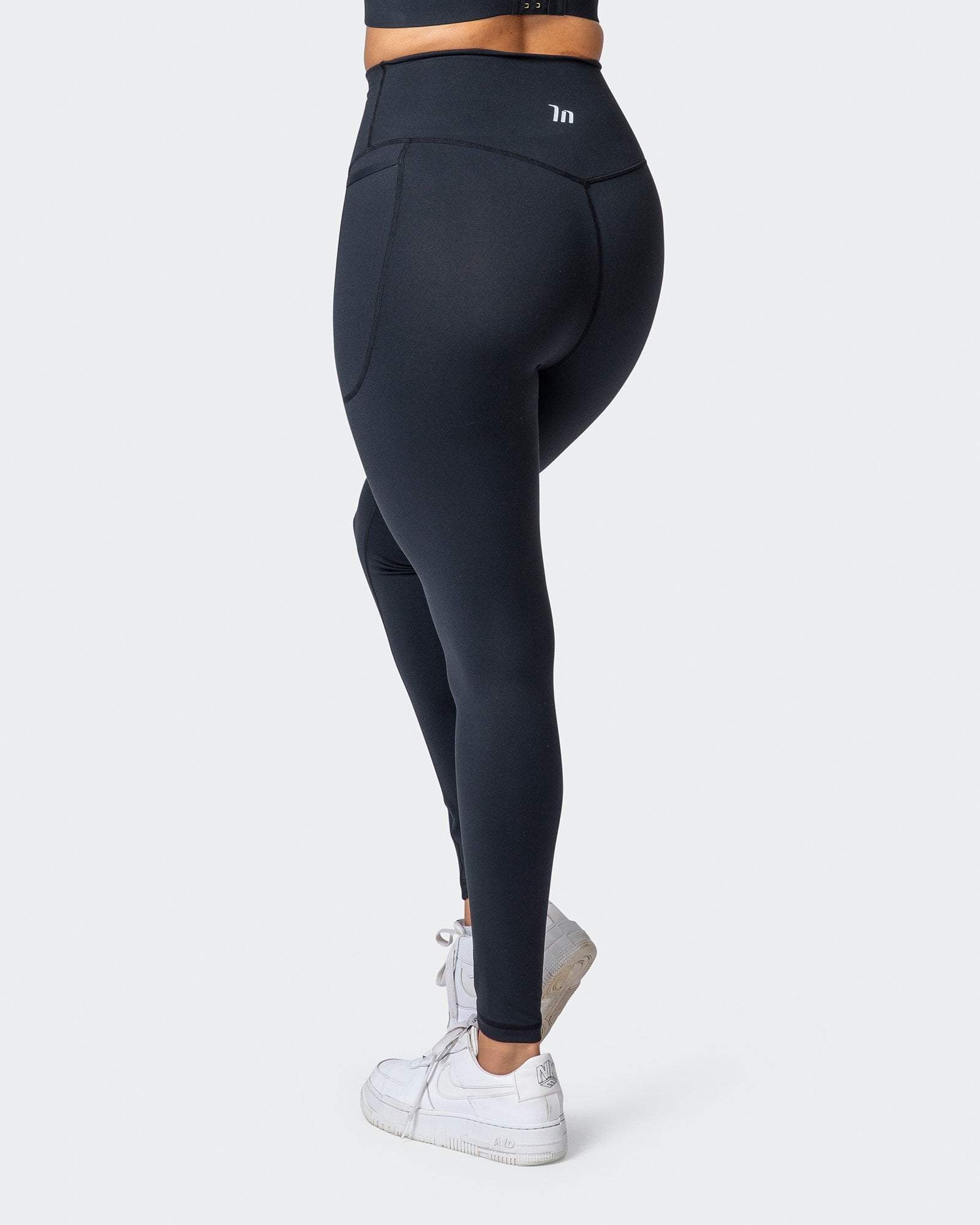 musclenation SIGNATURE SUPER HIGH POCKET FULL LENGTH LEGGINGS Black