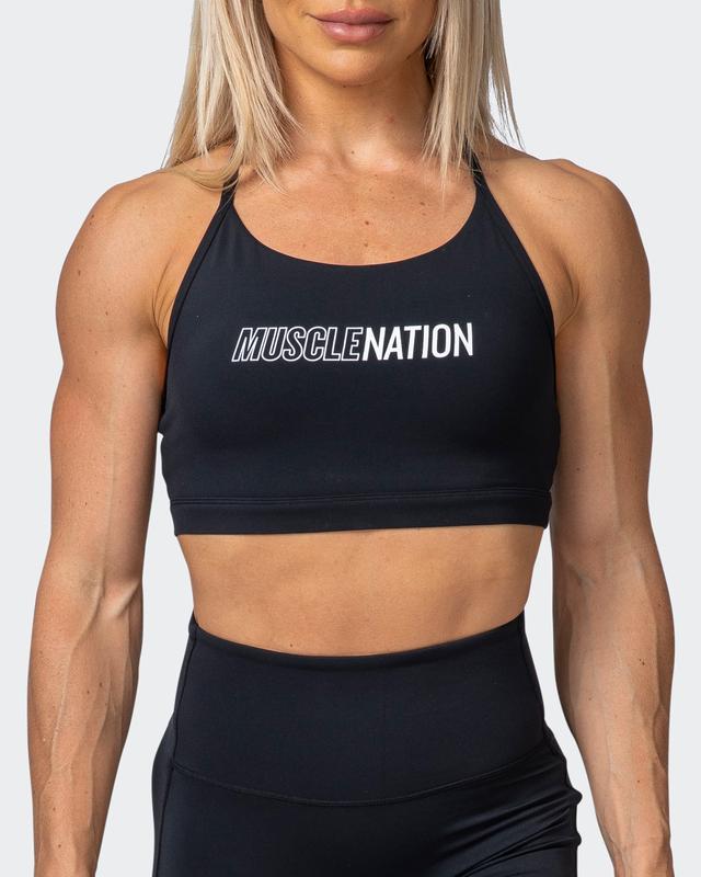 musclenation Sports Bra LIMELIGHT BRA-Black