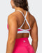 musclenation Sports Bra Rapid Bra - Flamingo / White