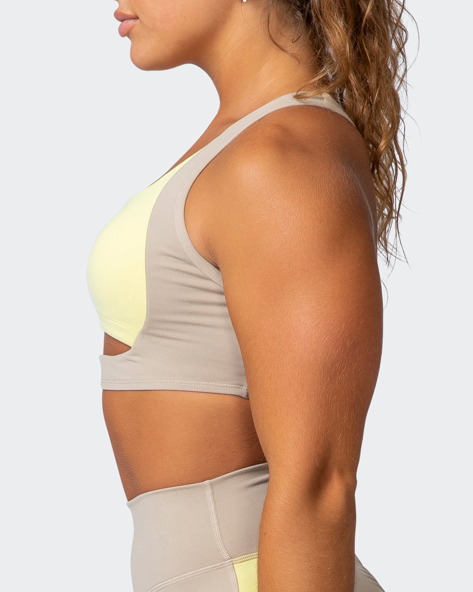 musclenation Sports Bra SIZZLE BRA Bone