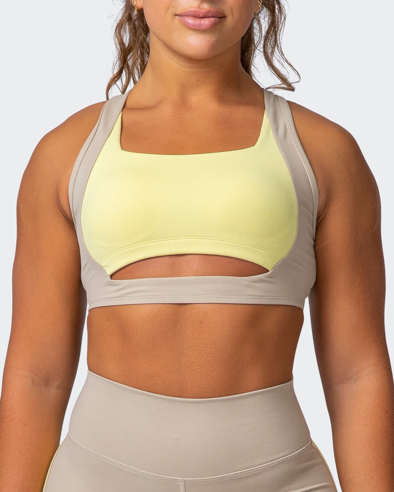 musclenation Sports Bra SIZZLE BRA Bone
