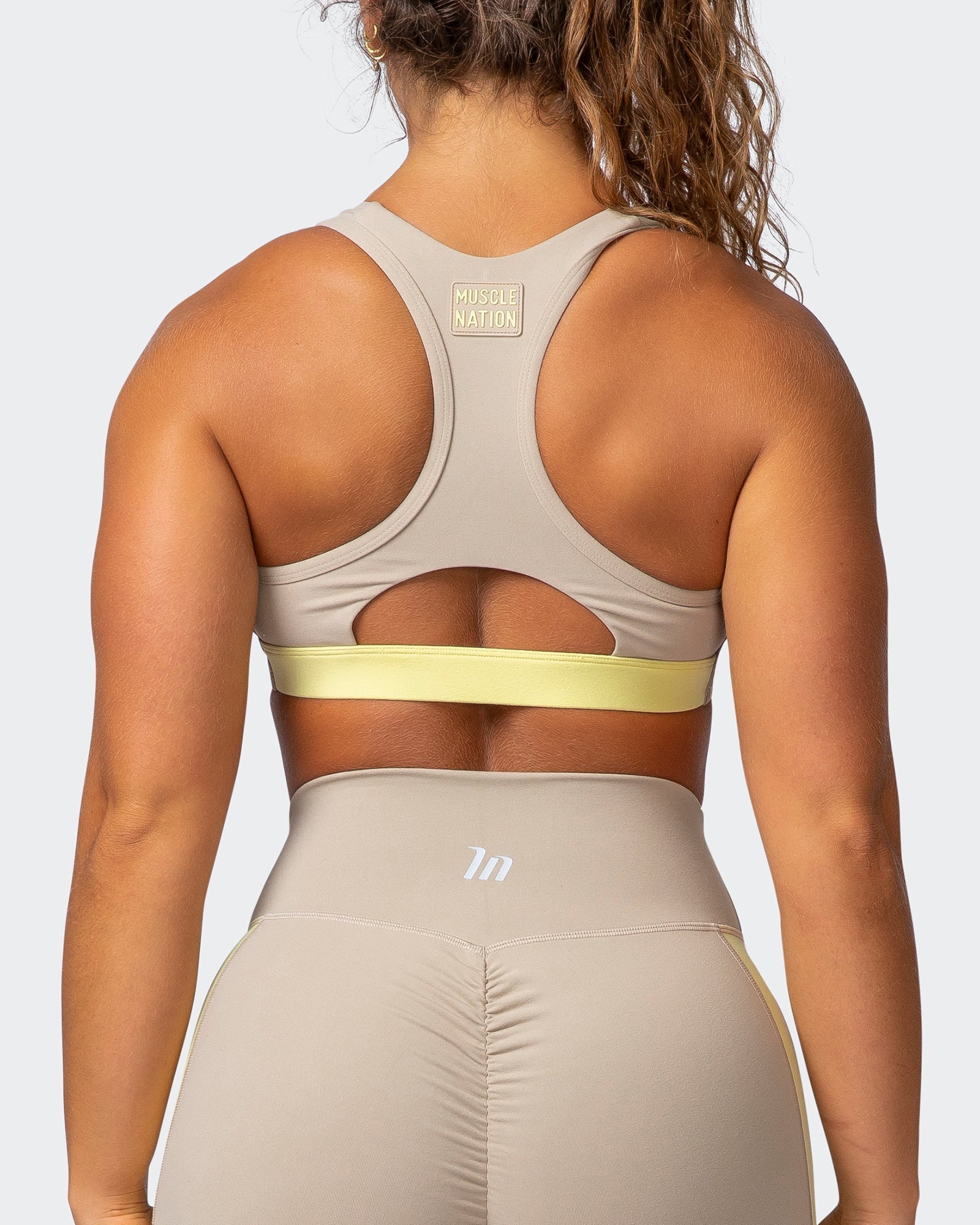 musclenation Sports Bra SIZZLE BRA Bone